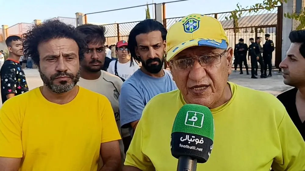 گفت و گو با هواداران صنعت نفت - فجرسپاسی قبل از مسابقه