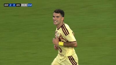 گل اول الاهلی مصر به بارسلونا (احمد زیزو)