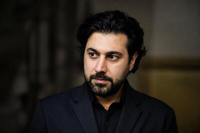  تصاویری از احسان خواجه امیری در مراسم ختم پدرش