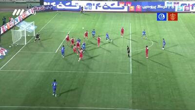  ویدیو: گل اول استقلال خوزستان به پرسپولیس با گل به خودی نیازمند