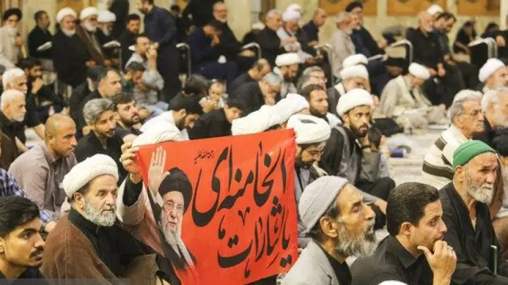 آیین چهلم تدفین رهبر شهید انقلاب اسلامی در حرم بانوی کرامت آغاز شد