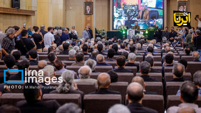  مراسم یادبود ایرج خواجه امیری در مسجد جامع شهرک غرب