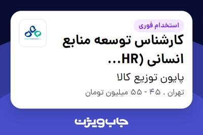 استخدام کارشناس توسعه منابع انسانی (HR Development Specialist) در پایون توزیع کالا