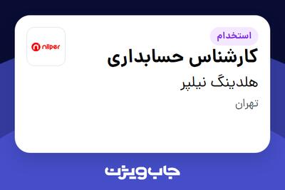 استخدام کارشناس حسابداری در هلدینگ نیلپر