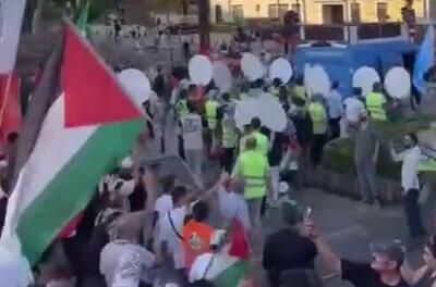 فیلم/ تظاهرات گسترده در استانبول در حمایت از فلسطین