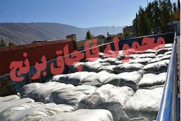 کشف ۱۵ تن برنج قاچاق در مراغه