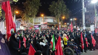 صد و هفتاد یکمین حماسه حضور لنگرودیها در اربعین خاکسپاری رهبر شهید