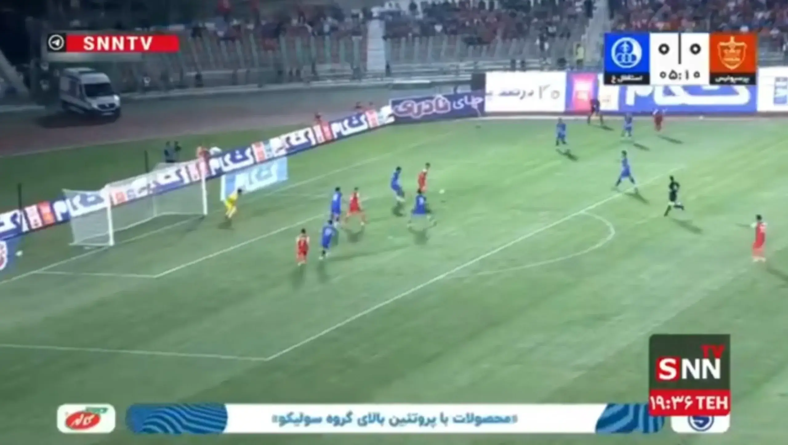  فیلم گل اول پرسپولیس به استقلال خوزستان توسط خدابنده‌لو - پارس فوتبال