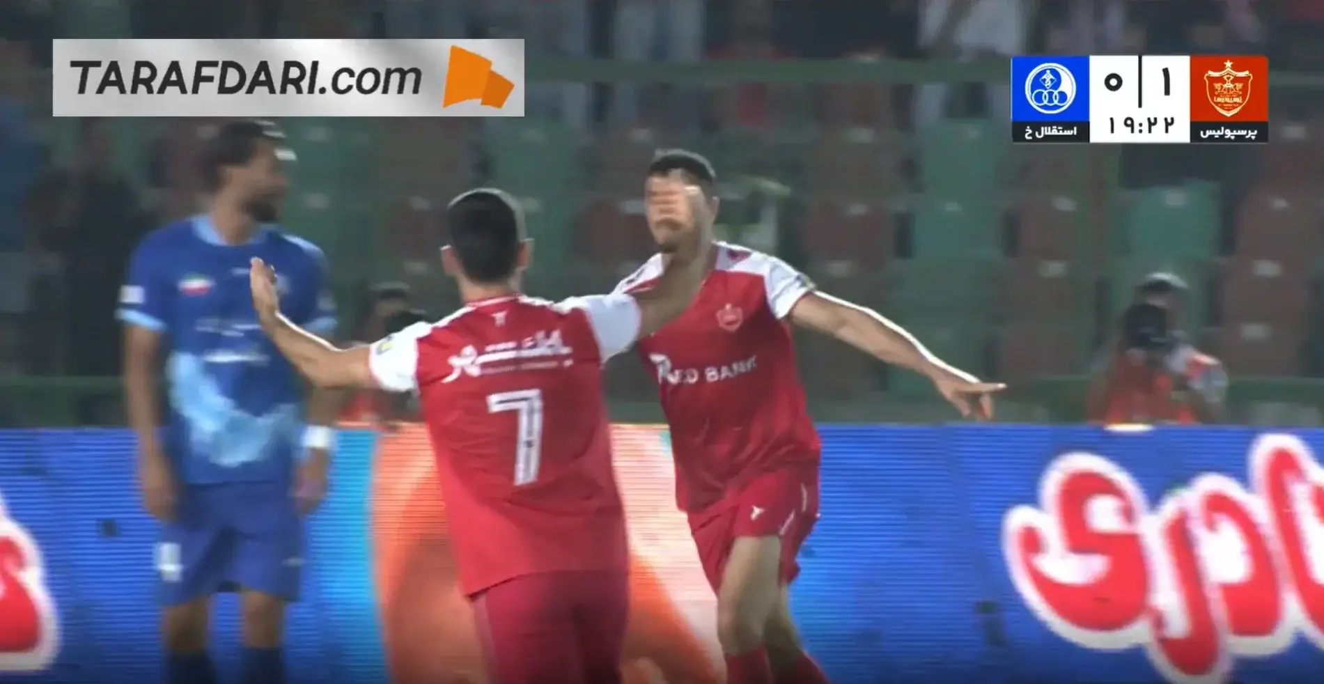  گل علی علیپور به استقلال خوزستان (پرسپولیس 2-0 استقلال خوزستان) - پارس فوتبال