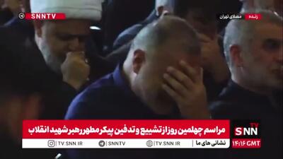 حضور علی نیکزاد نایب رئیس مجلس شورای اسلامی و علیرضا زاکانی شهردار تهران در مراسم چهلم تشییع و تدفین قائد امت