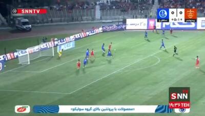  فیلم گل اول پرسپولیس به استقلال خوزستان توسط خدابنده‌لو