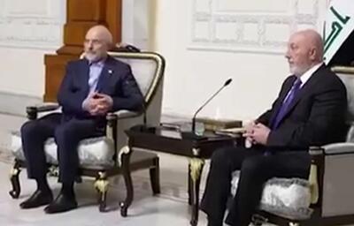 دیدار رئیسجمهور عراق با رئیس مجلس شورای اسلامی
