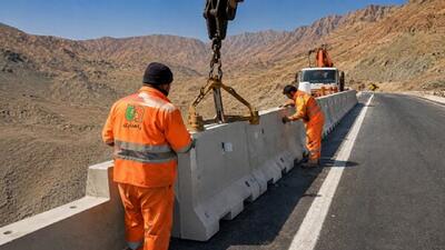 ایمنسازی ۹ دهانه پل در آزادراه قم ـ تهران