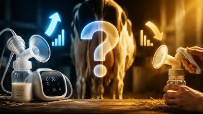  شیردوش برقی بهتره یا دستی؟ آیا دوشیدن شیر باعث کاهش یا افزایش شیر میشود؟