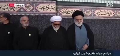  حضور سیدمصطفی خامنه‌ای در مراسم بزرگداشت رهبر شهید+ فیلم