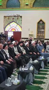 حضور قالیباف در مراسم بزرگداشت چهلم تدفین رهبر شهید انقلاب+ فیلم