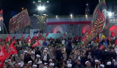 فیلم| آیین بزرگداشت چهلمین روز تدفین رهبر شهید انقلاب در حرم امام رضا(ع)