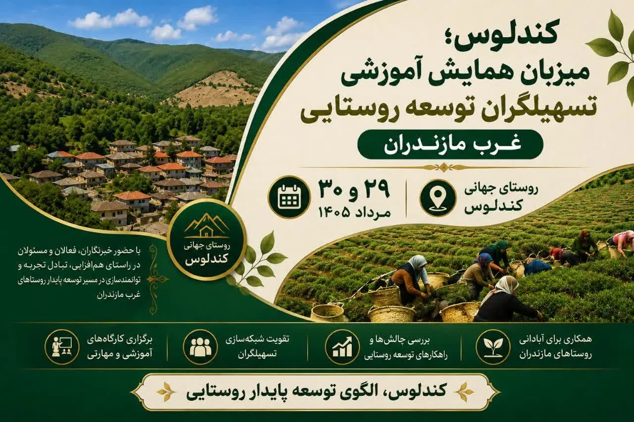 آغاز همایش آموزشی تسهیلگران توسعه روستایی غرب مازندران در کندلوس