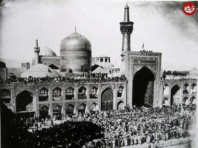 عکس/ مراسم روز عاشورا در حرم امام رضا (ع) در دوران قاجار
