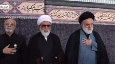  حضور سید مصطفی خامنه ای در مراسم چهلم رهبر شهید+ تصویر - مردم سالاری آنلاین