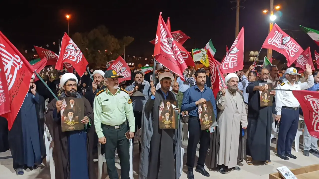  آیین گرامیداشت چهلمین روز خاکسپاری رهبر شهید انقلاب در پارسیان