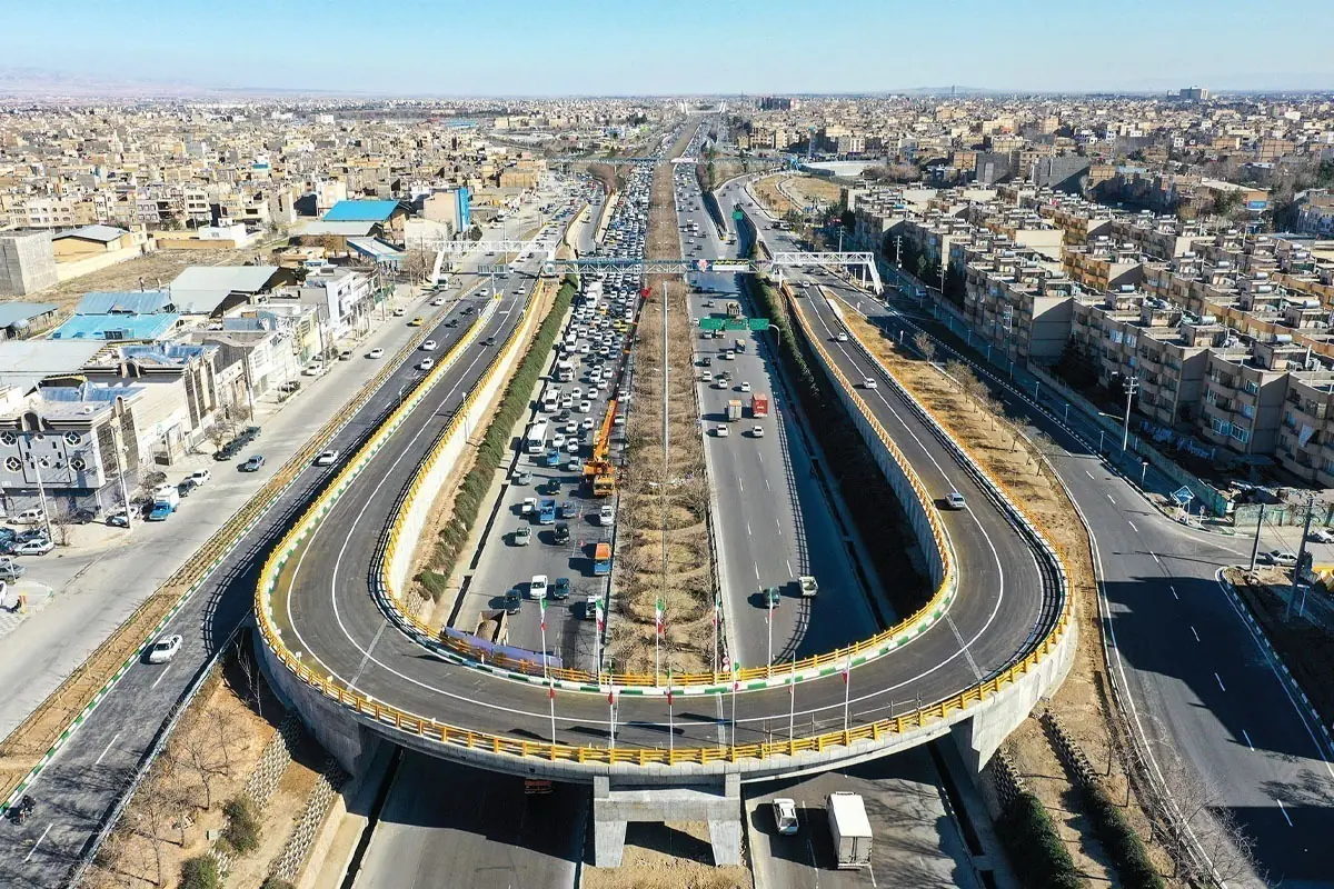 دوربرگردان غیرهمسطح شرقی ابوطالب مشهد بهرهبرداری شد