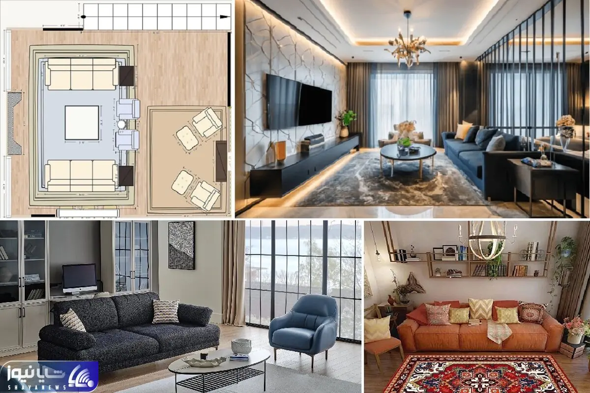 اصول چیدمان حال و پذیرایی مربع شکل؛ ایجاد یک بستر صمیمی با پرهیز از گردالی شدن