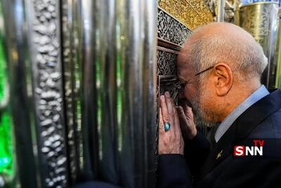 حضور محمدباقر قالیباف رئیس مجلس شورای اسلامی در حرم امام حسین (ع) + فیلم