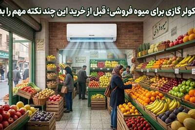 کولر گازی برای میوه فروشی؛ قبل از خرید این چند نکته مهم را بدانید - تسنیم