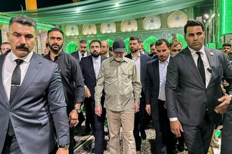 تشرف رئیس مجلس به زیارت حرمین شریفین در کاظمین - تسنیم