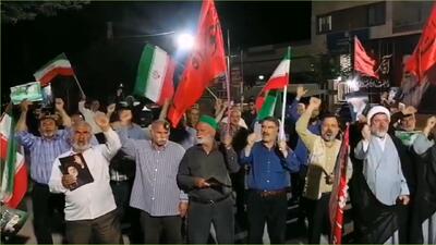 حضور حماسه آفرین مردم انقلابی دیباج در میدان مقاومت + فیلم