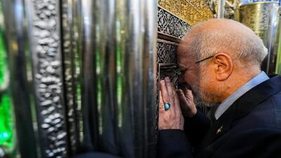تشرف قالیباف به حرم حضرت اباالفضل (ع) و دیدار با تولیت عتبه عباسی