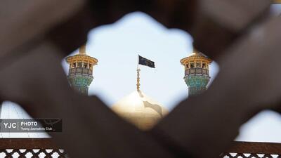 سیاهپوشی حرم کریمه اهل بیت سلام الله علیها در سوگ امام عسکری+تصاویر