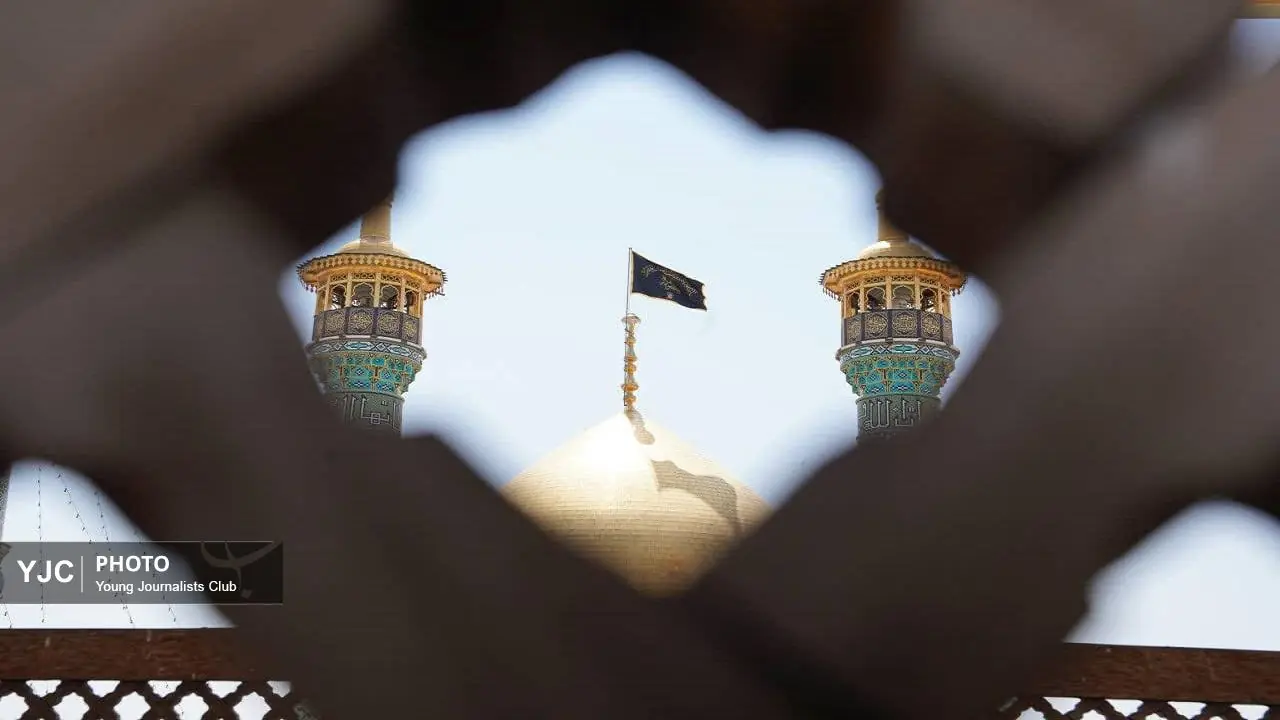 سیاهپوشی حرم کریمه اهل بیت سلام الله علیها در سوگ امام عسکری+تصاویر
