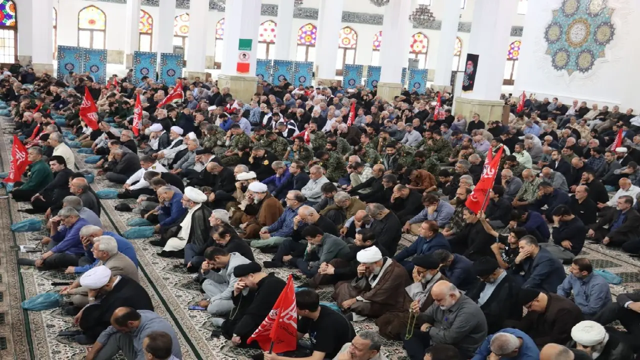 مراسم اربعین رهبر شهید انقلاب در رشت +تصاویر