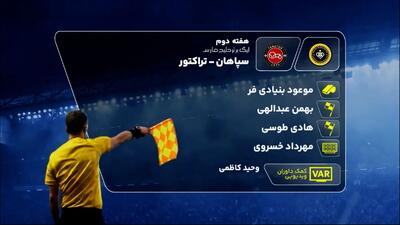  کارشناسی داوری دیدار سپاهان و تراکتور