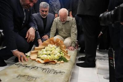  قالیباف بر مزار شهید «ابومهدی المهندس» حضور یافت
