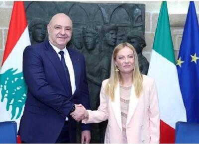 رئیسجمهور لبنان از نخستوزیر ایتالیا خواست تا بر اسرائیل فشار آورد
