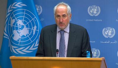 دوجاریک: امیدواریم آمریکا به تعهدات خود ذیل توافق نامه میزبان برای عباس ویزا صادر کند