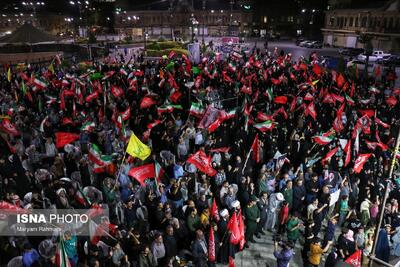 مراسم چهلمین روز تدفین رهبر انقلاب در همدان