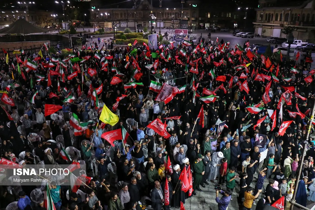  مراسم چهلمین روز تدفین رهبر انقلاب در همدان