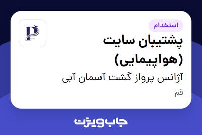 استخدام پشتیبان سایت (هواپیمایی) - خانم در آژانس پرواز گشت آسمان آبی