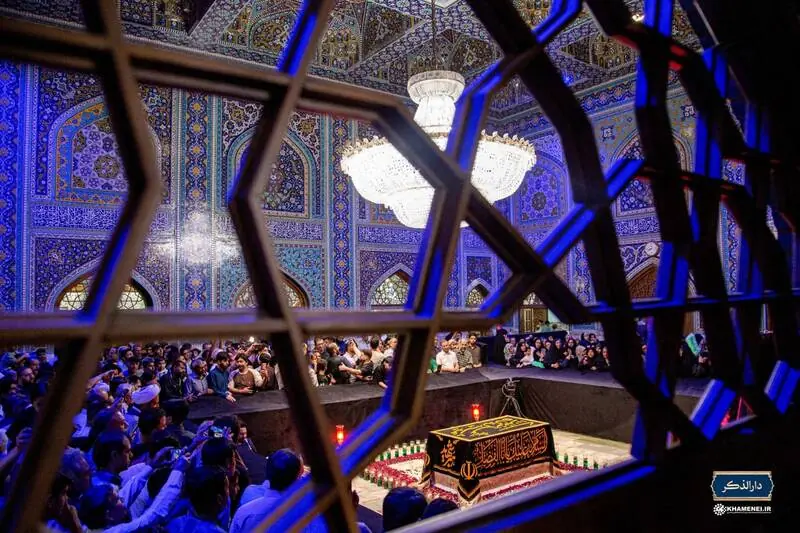  قاب ماندگار از رواق دارالذکر در چهلم تدفین رهبر شهید
