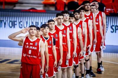 پایان کار پسران زیر ١٨ سال بسکتبال ایران در کاپ آسیا