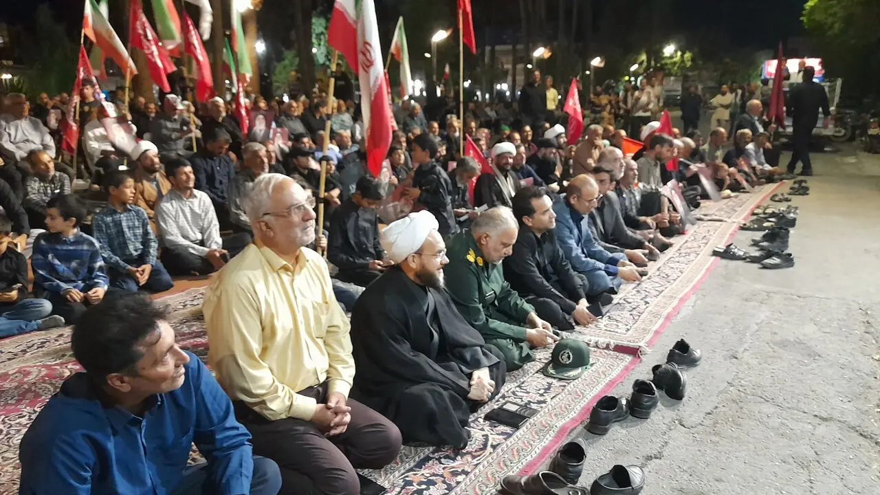 مراسم بزرگداشت چهلم تدفین رهبر شهید در خلیلآباد