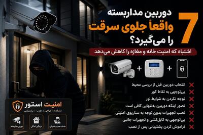 دوربین مداربسته واقعاً جلوی سرقت را میگیرد؟ ۷ اشتباه که امنیت خانه و مغازه را کاهش میدهد