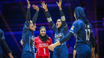 برد زنان والیبال ایران در قهرمانی آسیا با ثبت رکوردی تاریخی