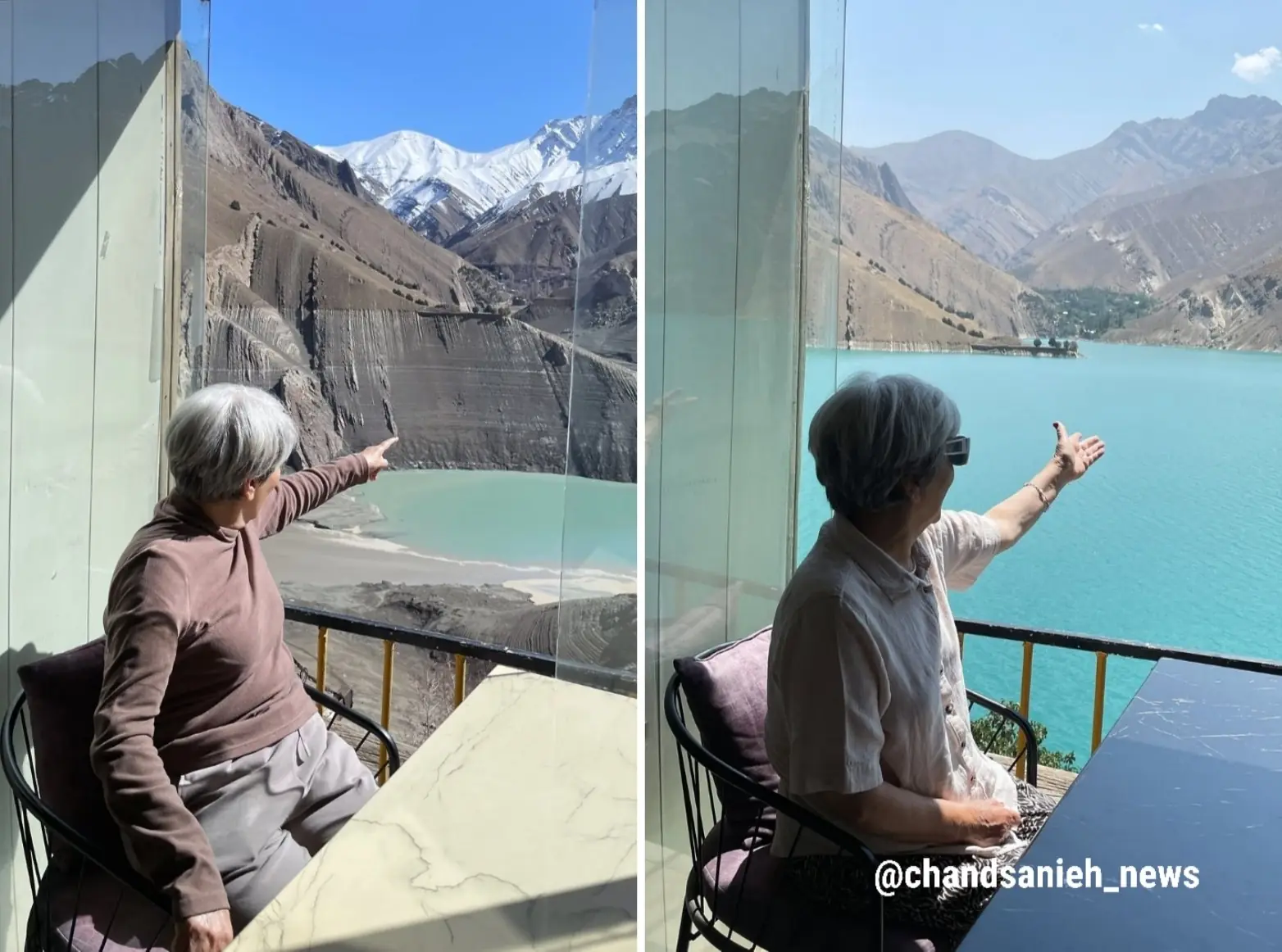  تصویر یک کاربر شبکه های اجتماعی از وضعیت سد کرج