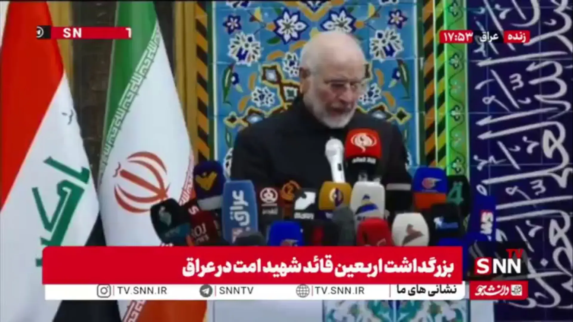 قالیباف در مراسم اربعین رهبر شهید: حامل سلام رهبر معظم ایران و مردم هستم