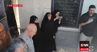 حضور معنادار قالیباف بر سر مزار شهید رئیسعلی دلواری + فیلم